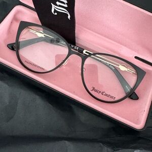 Juicy Couture Black and Gold Cat-Eye Glasses
